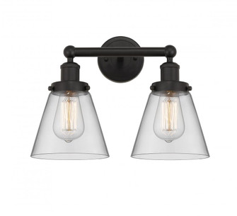 Cone - 2 Light - 15 inch - Oil Rubbed Bronze - Bath Vanity Light (3442|616-2W-OB-G62)
