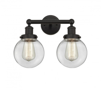 Beacon - 2 Light - 15 inch - Oil Rubbed Bronze - Bath Vanity Light (3442|616-2W-OB-G202-6)