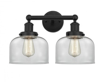 Bell - 2 Light - 17 inch - Matte Black - Bath Vanity Light (3442|616-2W-BK-G72)