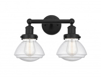 Olean - 2 Light - 16 inch - Matte Black - Bath Vanity Light (3442|616-2W-BK-G324)