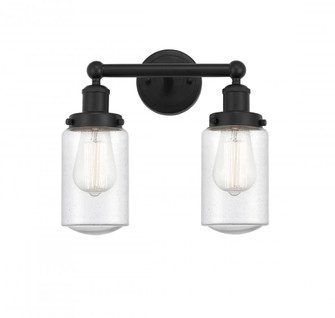 Dover - 2 Light - 14 inch - Matte Black - Bath Vanity Light (3442|616-2W-BK-G314)