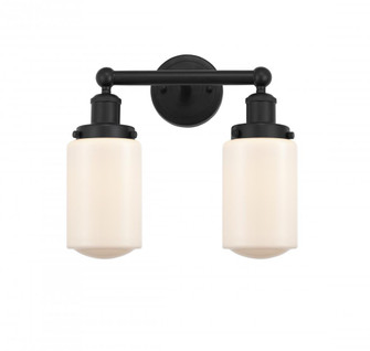 Dover - 2 Light - 14 inch - Matte Black - Bath Vanity Light (3442|616-2W-BK-G311)