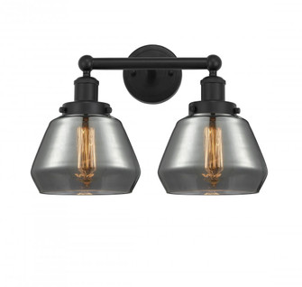 Fulton - 2 Light - 16 inch - Matte Black - Bath Vanity Light (3442|616-2W-BK-G173)