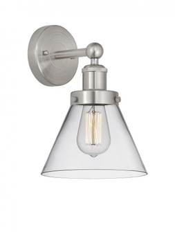 Cone - 1 Light - 8 inch - Brushed Satin Nickel - Sconce (3442|616-1W-SN-G42)