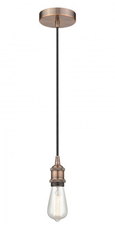 Edison - 1 Light - 2 inch - Antique Copper - Cord hung - Mini Pendant (3442|616-1P-AC-LED)