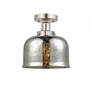 Bell - 1 Light - 8 inch - Brushed Satin Nickel - Semi-Flush Mount (3442|616-1F-SN-G78)