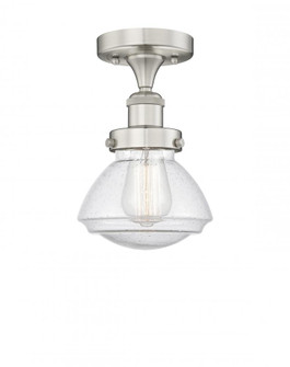 Olean - 1 Light - 7 inch - Brushed Satin Nickel - Semi-Flush Mount (3442|616-1F-SN-G324)