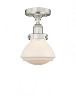 Olean - 1 Light - 7 inch - Brushed Satin Nickel - Semi-Flush Mount (3442|616-1F-SN-G321)