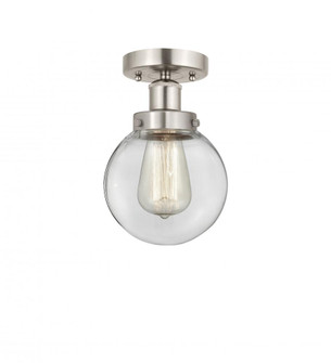 Beacon - 1 Light - 6 inch - Brushed Satin Nickel - Semi-Flush Mount (3442|616-1F-SN-G202-6)