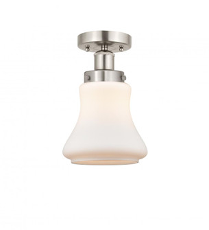 Bellmont - 1 Light - 6 inch - Brushed Satin Nickel - Semi-Flush Mount (3442|616-1F-SN-G191)