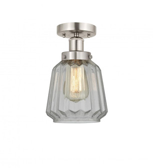 Chatham - 1 Light - 7 inch - Brushed Satin Nickel - Semi-Flush Mount (3442|616-1F-SN-G142)
