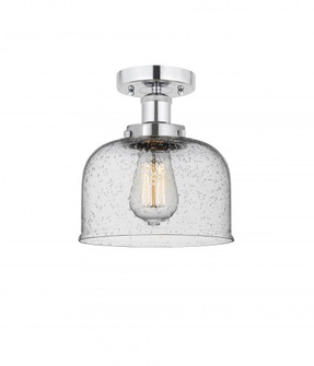 Bell - 1 Light - 8 inch - Polished Chrome - Semi-Flush Mount (3442|616-1F-PC-G74)