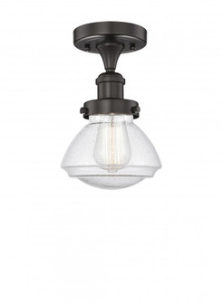 Olean - 1 Light - 7 inch - Oil Rubbed Bronze - Semi-Flush Mount (3442|616-1F-OB-G324)