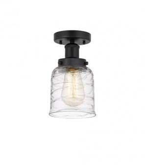 Bell - 1 Light - 5 inch - Matte Black - Semi-Flush Mount (3442|616-1F-BK-G513)