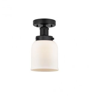 Bell - 1 Light - 5 inch - Matte Black - Semi-Flush Mount (3442|616-1F-BK-G51)