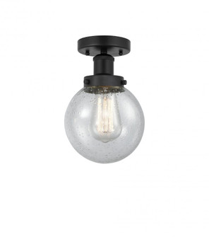Beacon - 1 Light - 6 inch - Matte Black - Semi-Flush Mount (3442|616-1F-BK-G204-6)