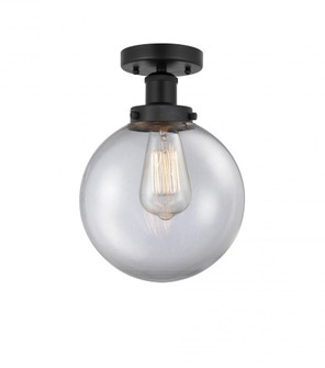 Beacon - 1 Light - 8 inch - Matte Black - Semi-Flush Mount (3442|616-1F-BK-G202-8)