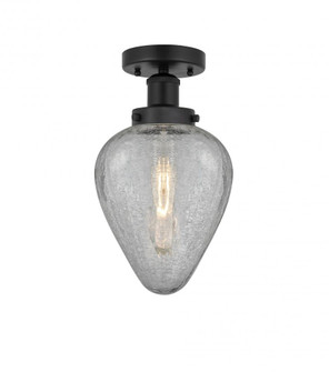Geneseo - 1 Light - 7 inch - Matte Black - Semi-Flush Mount (3442|616-1F-BK-G165)