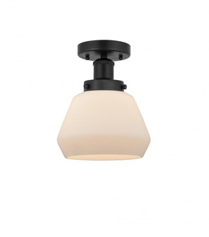Fulton - 1 Light - 7 inch - Matte Black - Semi-Flush Mount (3442|616-1F-BK-G171)