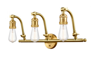 Double Swivel - 3 Light - 26 inch - Satin Gold - Adjustable Bath Vanity Light (3442|515-3W-SG-LED)
