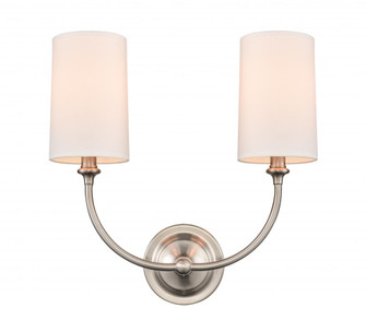 Giselle - 2 Light - 15 inch - Brushed Satin Nickel - Sconce (3442|372-2W-SN-S1)