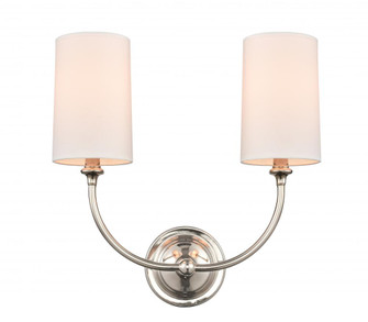Giselle - 2 Light - 15 inch - Polished Nickel - Sconce (3442|372-2W-PN-S1-LED)