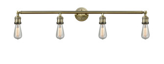 Bare Bulb - 4 Light - 42 inch - Antique Brass - Adjustable Bath Vanity Light (3442|215-AB)