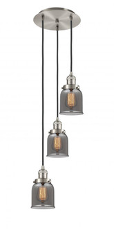 Cone - 3 Light - 12 inch - Brushed Satin Nickel - Cord hung - Multi Pendant (3442|113F-3P-SN-G53)