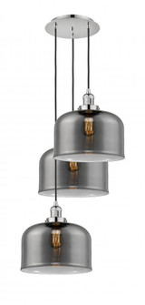Cone - 3 Light - 18 inch - Polished Nickel - Cord hung - Multi Pendant (3442|113F-3P-PN-G73-L)