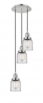 Cone - 3 Light - 12 inch - Polished Nickel - Cord hung - Multi Pendant (3442|113F-3P-PN-G52)