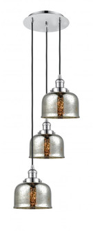 Cone - 3 Light - 14 inch - Polished Chrome - Cord hung - Multi Pendant (3442|113F-3P-PC-G78)