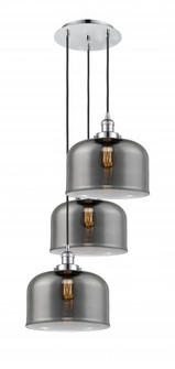 Cone - 3 Light - 18 inch - Polished Chrome - Cord hung - Multi Pendant (3442|113F-3P-PC-G73-L)