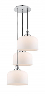 Cone - 3 Light - 18 inch - Polished Chrome - Cord hung - Multi Pendant (3442|113F-3P-PC-G71-L)
