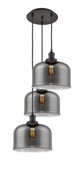 Cone - 3 Light - 18 inch - Oil Rubbed Bronze - Cord hung - Multi Pendant (3442|113F-3P-OB-G73-L)