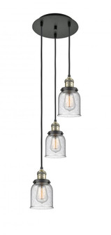 Cone - 3 Light - 12 inch - Black Antique Brass - Cord hung - Multi Pendant (3442|113F-3P-BAB-G54)
