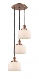 Cone - 3 Light - 14 inch - Antique Copper - Cord hung - Multi Pendant (3442|113F-3P-AC-G71)