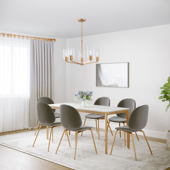 Beverlly 5-Light Chandelier Ceiling Light Modern Gold (670|9515-MG)
