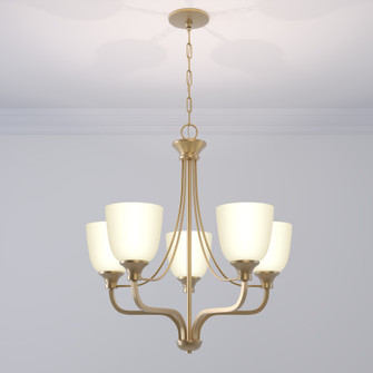 Alberta 5-Light Chandelier Ceiling Light Modern Gold (670|492005-MG)