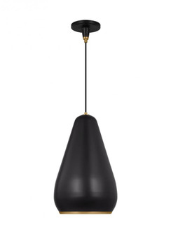 Clasica casual 1-light indoor dimmable small ceiling hanging pendant in aged iron grey finish with m (7725|TP1141AIBBS)