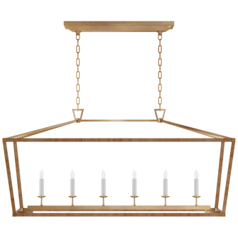 Darlana Large Rattan Wrapped Linear Lantern (279|CHC 5766AB/NRT)
