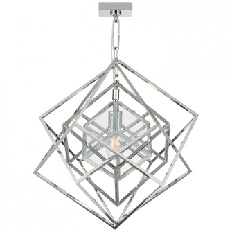 Cubist Small Chandelier (279|KW 5020PN-CG)
