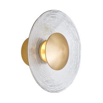 Besa Sly Sconce, Brushed Brass/Clear, 1x11.5W LED (127|SLYBB-LED)