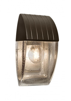 Besa, Aqua Series Wall Sconce, Bronze/Clear Bubble, 1x8W LED Filament (127|AQUACP-CL-EDIL-BR)