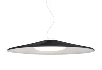 Besa Swan Cable Pendant, Black/Opal, White Finish, 1x23W LED (127|1KX-SWANBK-LED-WH)