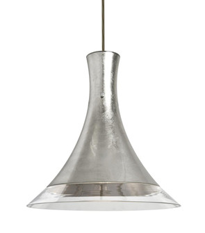 Besa, Rio Cord Pendant for Multiport Canopy, Silver Foil/Clear, Bronze Finish, 1x60W Medium Base (127|J-RIOSF-BR)