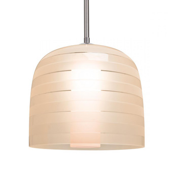 Besa, Mitzi 10 Stem Pendant, Salmon, Satin Nickel Finish, 1x9W LED (127|1TT-MITZI10SA-LED-SN)