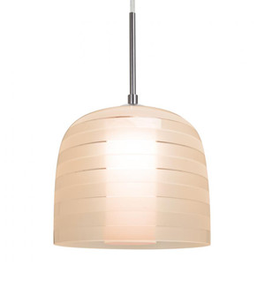 Besa, Mitzi 7 Cord Pendant, Salmon, Satin Nickel Finish, 1x9W LED (127|1JT-MITZI7SA-LED-SN)