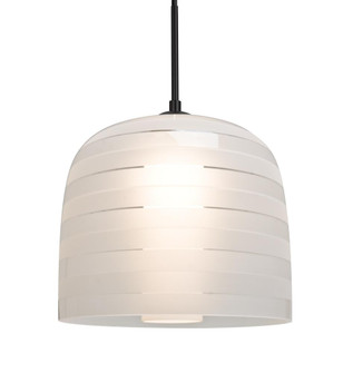 Besa, Mitzi 10 Cord Pendant, Frost, Black Finish, 1x40W Medium Base (127|1JT-MITZI10FR-BK)