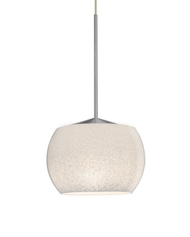 Besa, Keno Cord Pendant for Multiport Canopy, White Sand, Satin Nickel Finish, 1x3W LED (127|X-KENOWH-LED-SN)