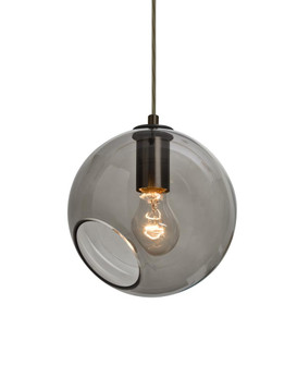 Besa, Maestro 8 Cord Pendant for Mulitport Canopy, Smoke, Bronze Finish, 1x60W Medium (127|J-MAESTRO8SM-BR)